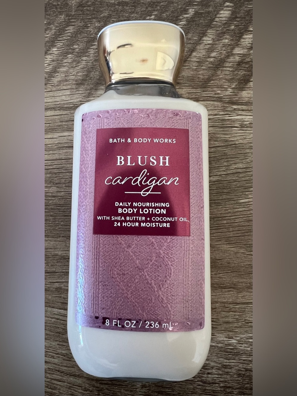 New: Bath & Body Works Blush Cardigan Body Lotion - Pink & White-  Discontinued